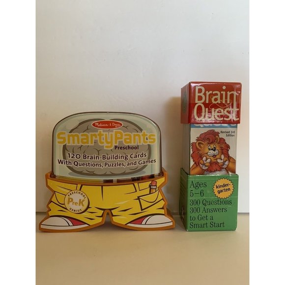 Lot Melissa & Doug Smarty Pants PreK - Brain Quest 300 Questions Answers Kinder - Picture 2 of 8